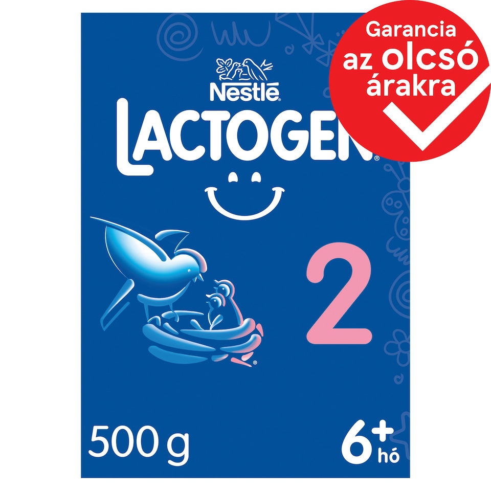 Lactogen 2 Tejalapú anyatej-kiegészítő tápszer 6 hó 500 g  1. kép