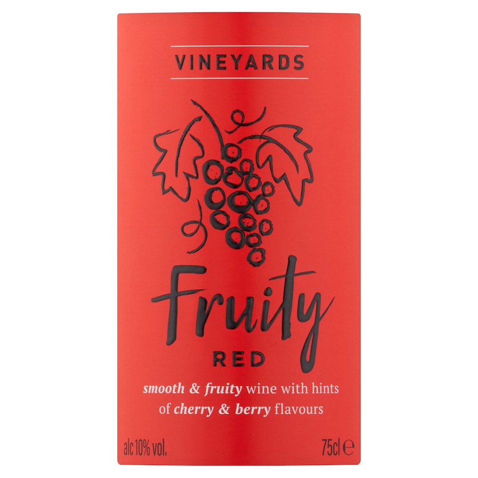 image 1 of Vineyards Fruity Red Wine 75Cl