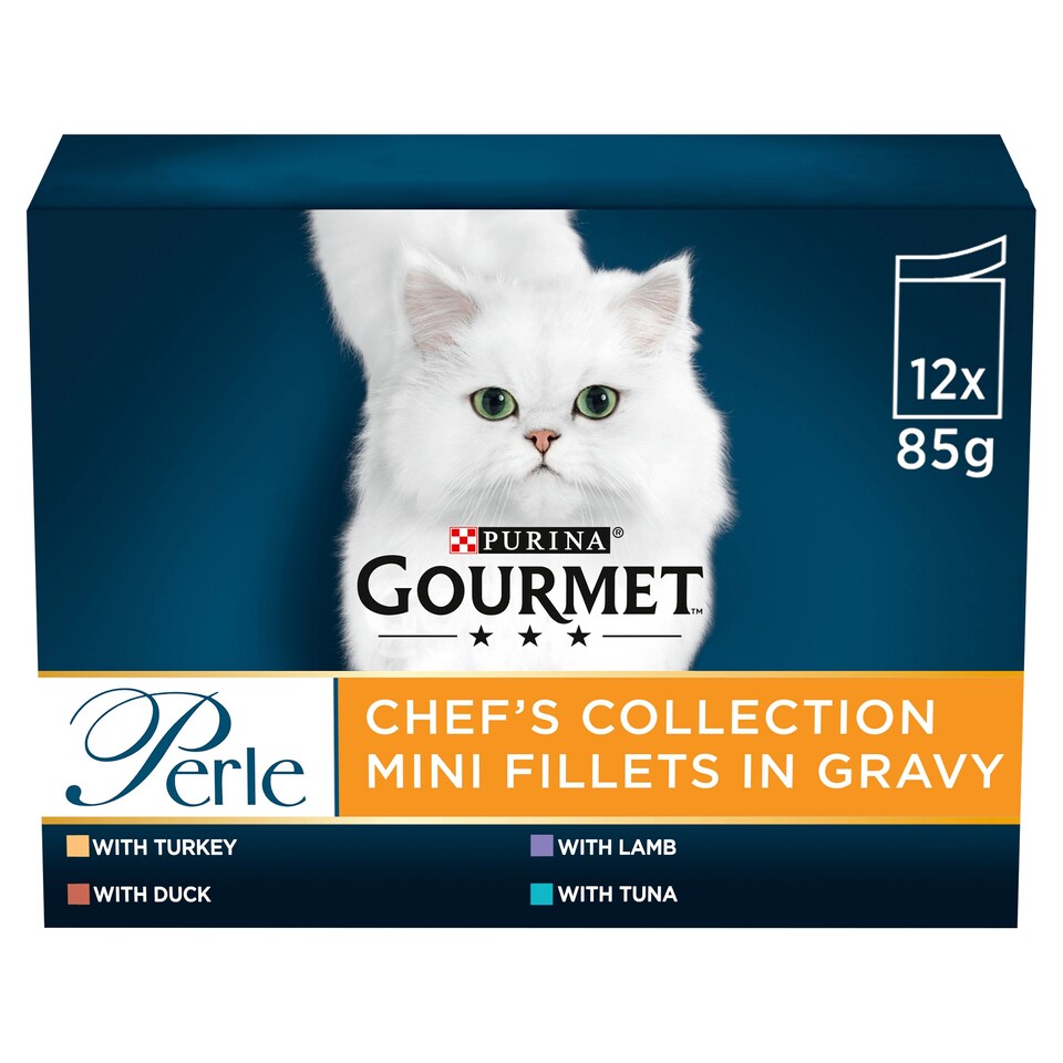 image 1 of Gourmet Perle Cat Food Chef's Collection 12X85G