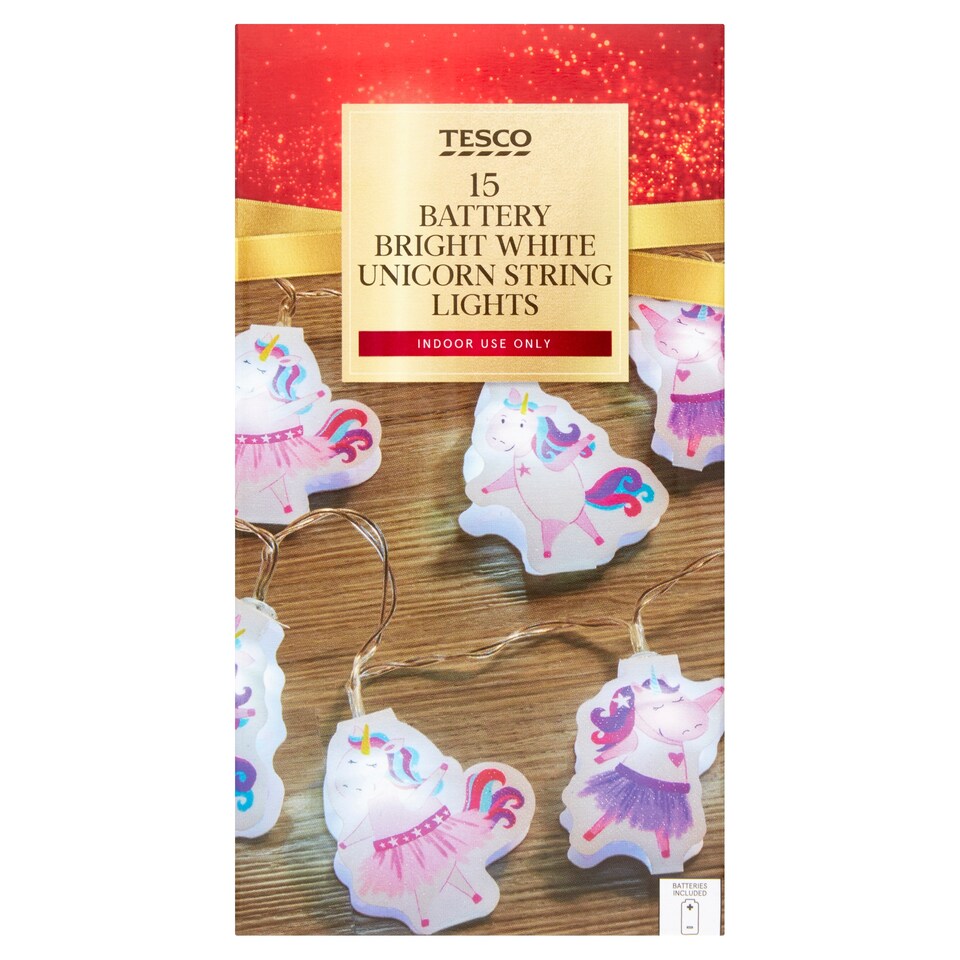 Tesco 15 Unicorn Battery String Lights