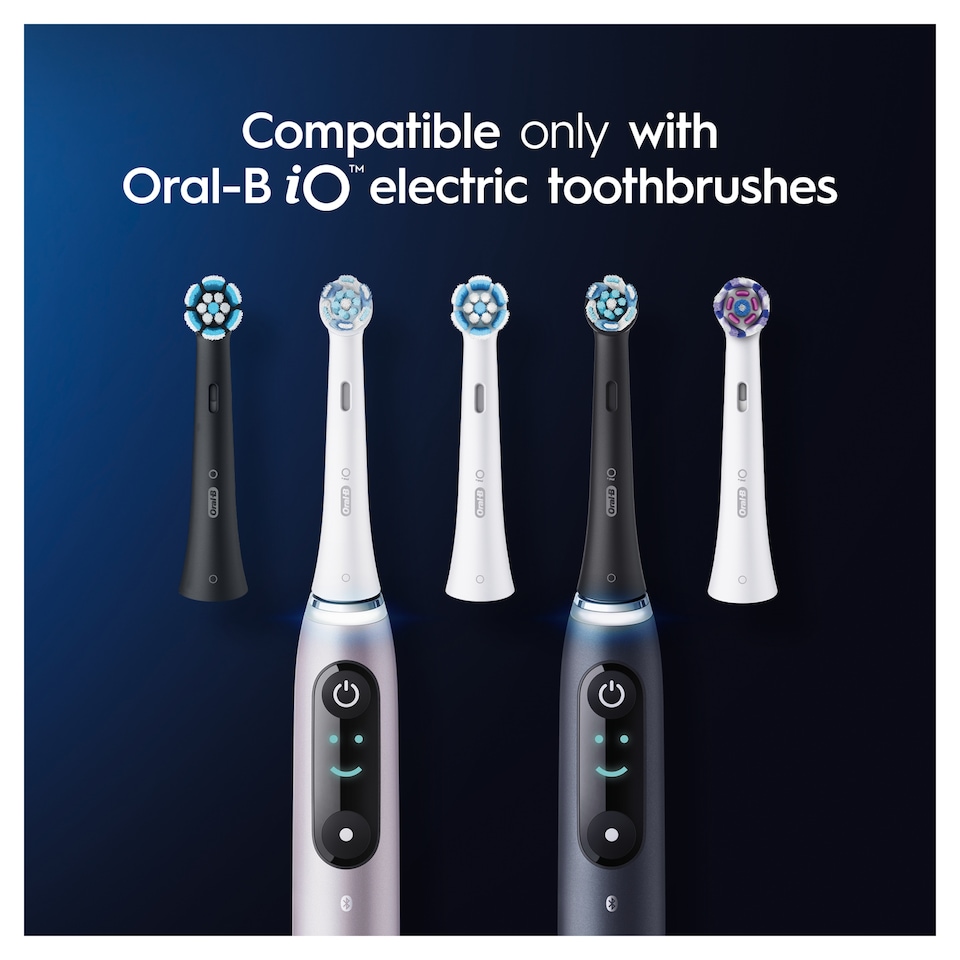 image 1 of Oral-B iO Ultimate Clean Black Electric Toothbrush Heads 2 Pack