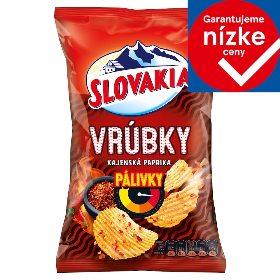 Slovakia Vrúbky pálivky kajenská paprika 120 g
