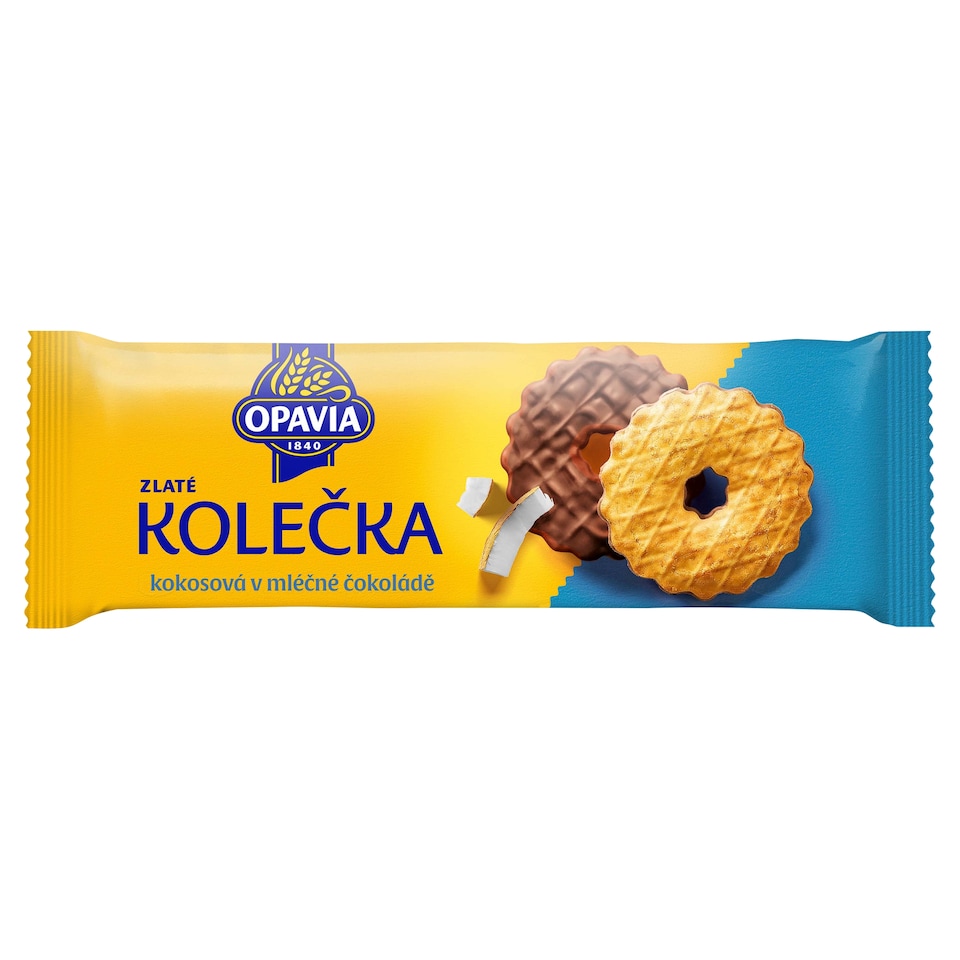 Opavia sušenky Zlaté Kolečka s kokosem polomáčené 146g