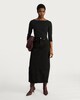 image 2 of F&F Ribbed Boat Neck Top in Black