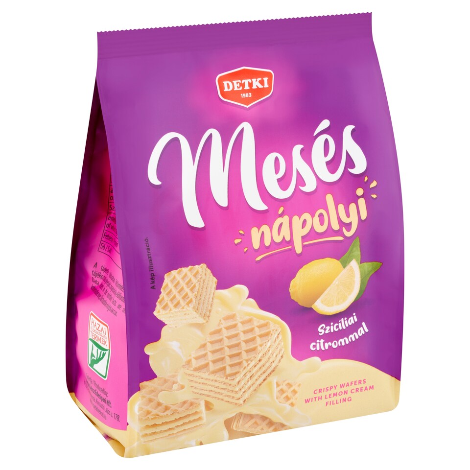 Detki Mesés Nápolyi citromos krémmel töltött ostya 180 g