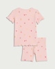 image 2 of F&F Baby 2-Piece Cotton Rich Fruit Set in Pink