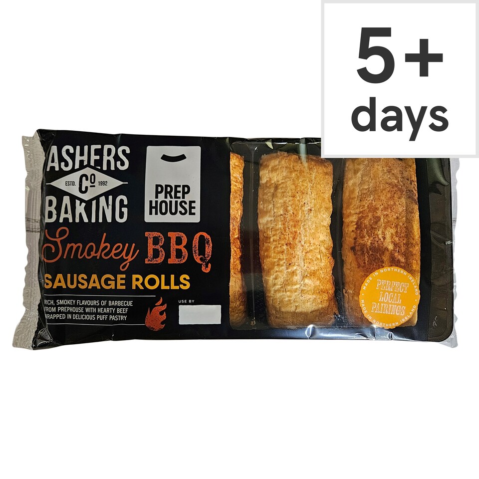 Ashers Baking Co Smokey BBQ Sausage Rolls 300g