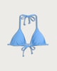 image 4 of F&F Triangle Halter Neck Bikini Top in Blue