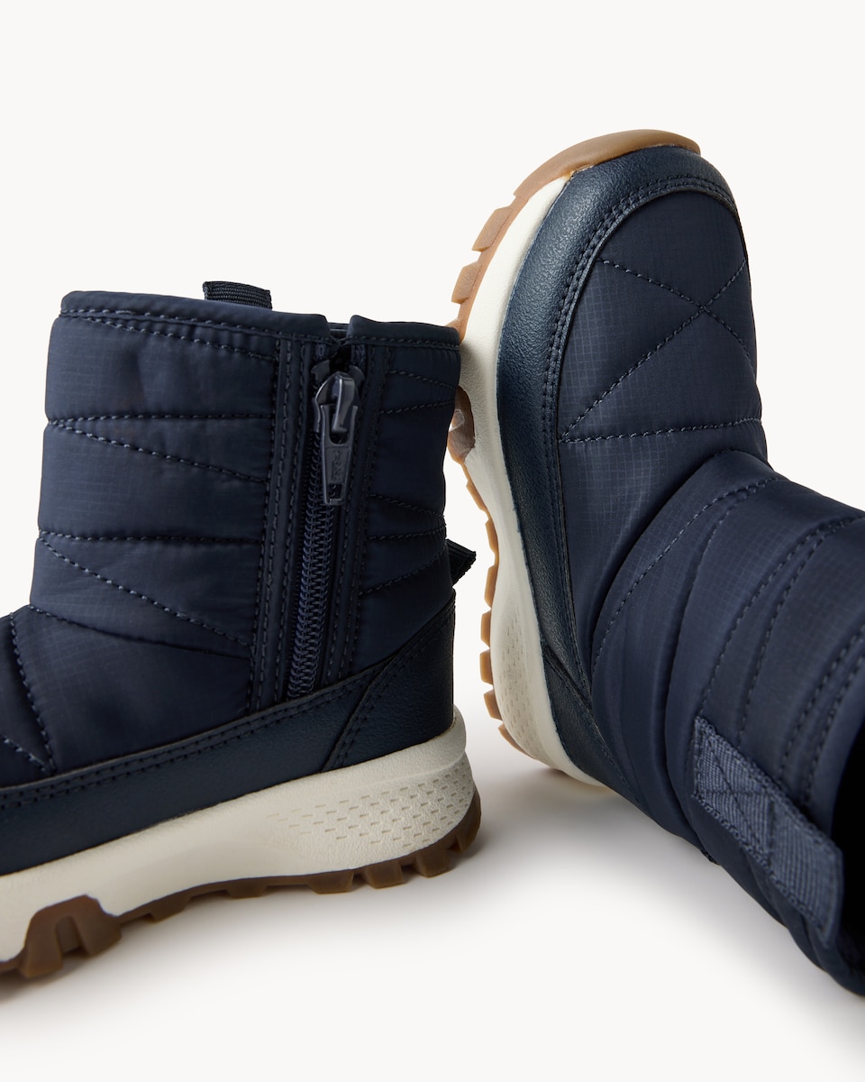 image 1 of F&F Boys Shower Resistant Snow Boots in Navy