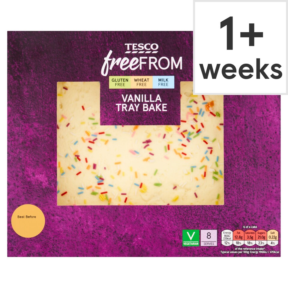 Tesco Free From Vanilla Traybake