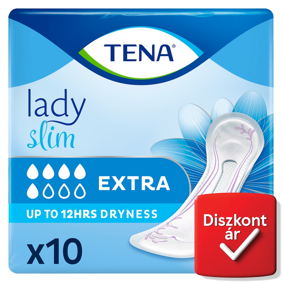 Tena Lady Slim Extra puha inkontinencia betét rendszeres vizeletvesztésre 10 db  1. kép