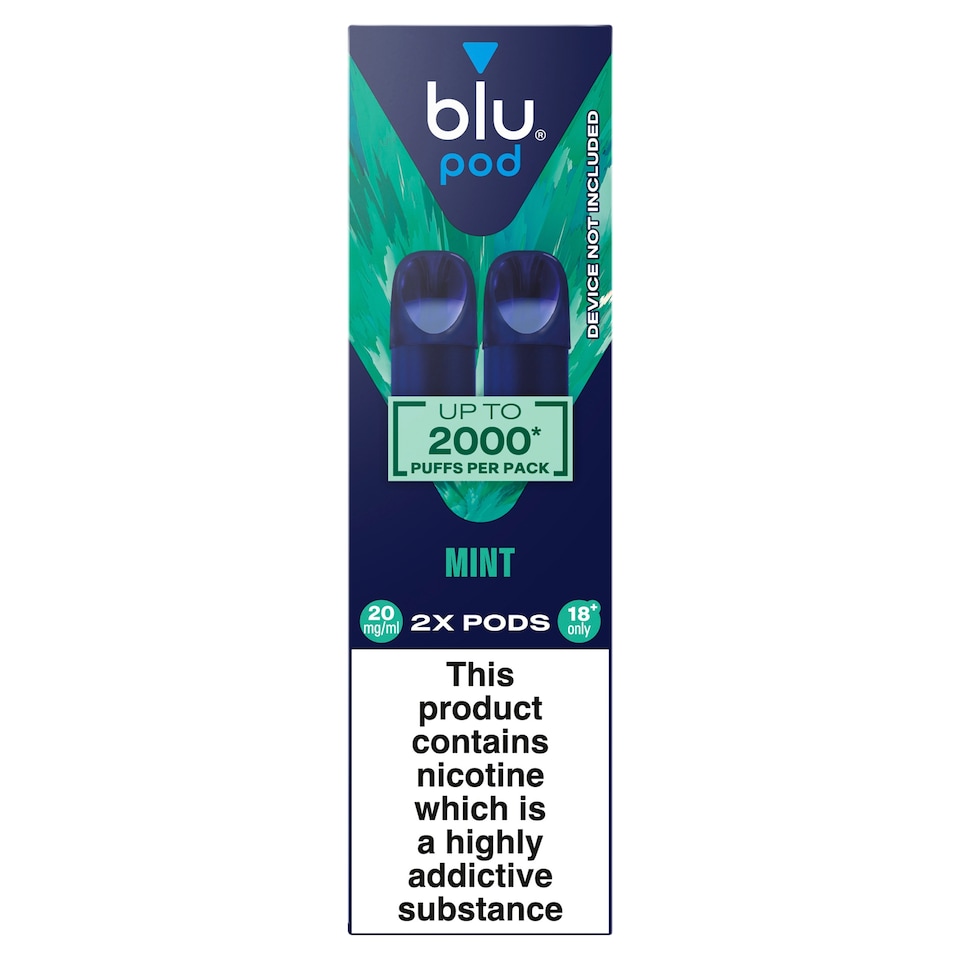image 1 of blu Pod Mint 20mg/ml 2x 2ml