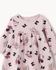 image 3 of Disney Minnie Mpuse Pure Cotton Printed Dress in Lilac