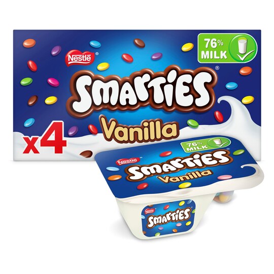 Nestle Smarties Split Pot Yogurts 4X120g Tesco Groceries