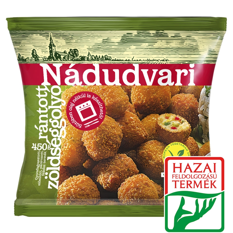 Nádudvari gyorsfagyasztott rántott zöldséggolyók 450 g