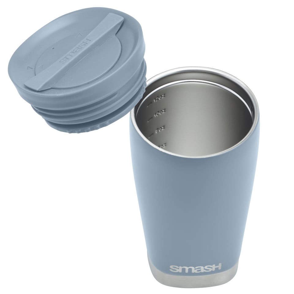 image 1 of Smash Blue Twist & Lock Coffee Cup 350ml