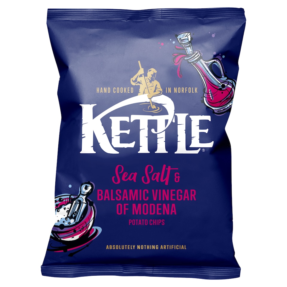 Kettle Chips Sea Salt & Balsamic Vinegar Crisps 40 G
