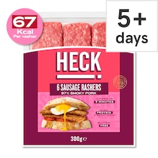 Heck 6 Smoky Pork Sausage Rashers 300g