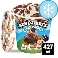 Ben & Jerry's Sundae Hazel-Nuttin But Chocolate Ice Cream Tub 427ml