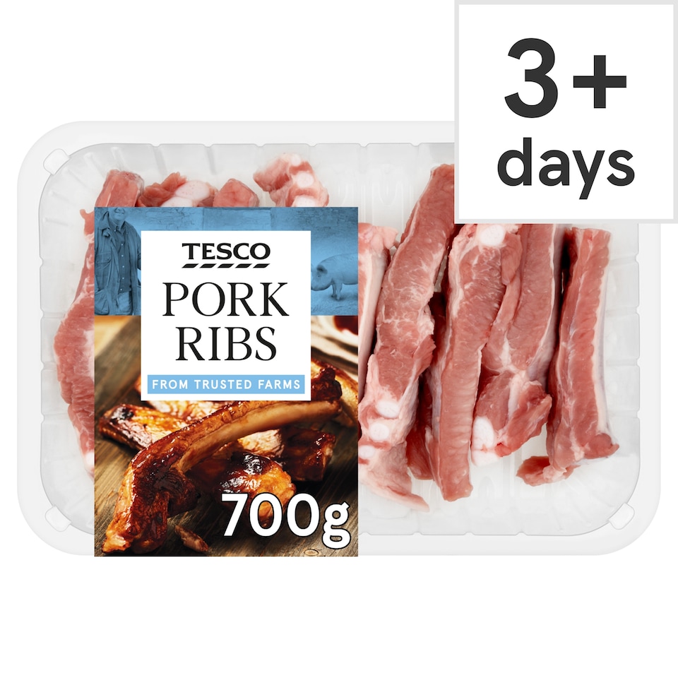 image 1 of Tesco Pork Ribs 700G (C)
