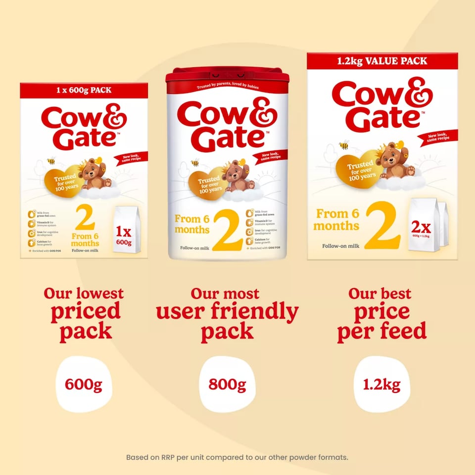 image 1 of Cow & Gate 2 Follow On Baby Milk Formula Powder 6-12 Months 600g