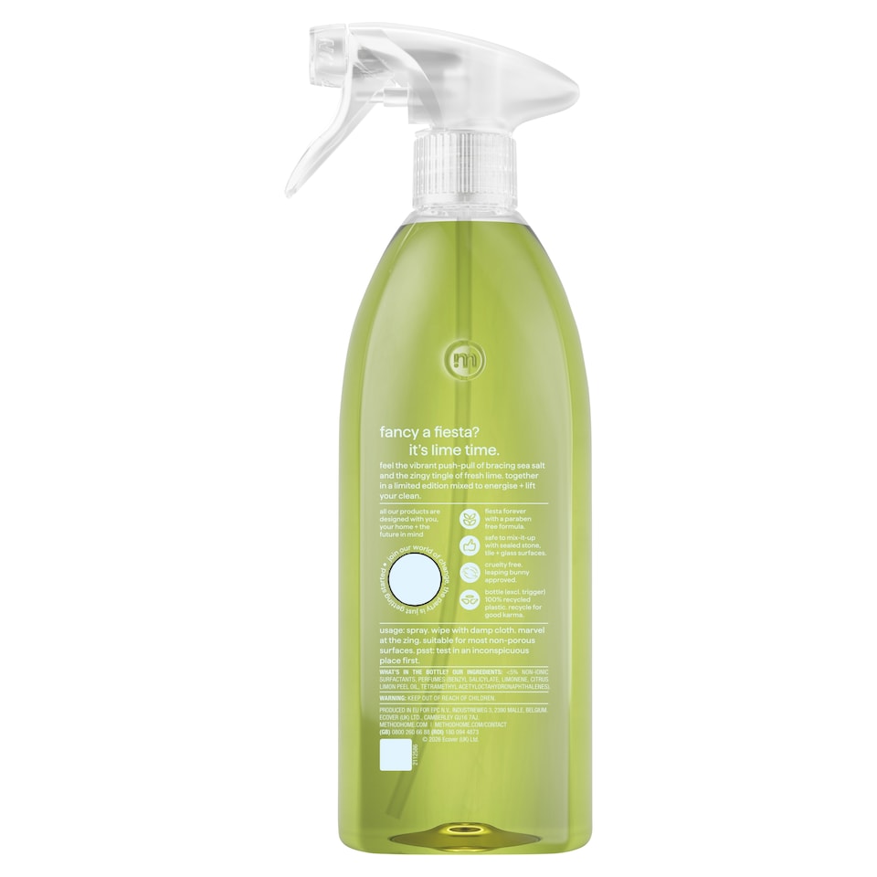 image 1 of method limited edition multi-surface cleaner lime + sea salt 828ml