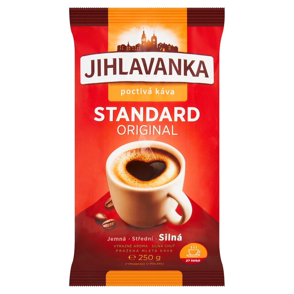 Jihlavanka Standard original pražená mletá káva 250g