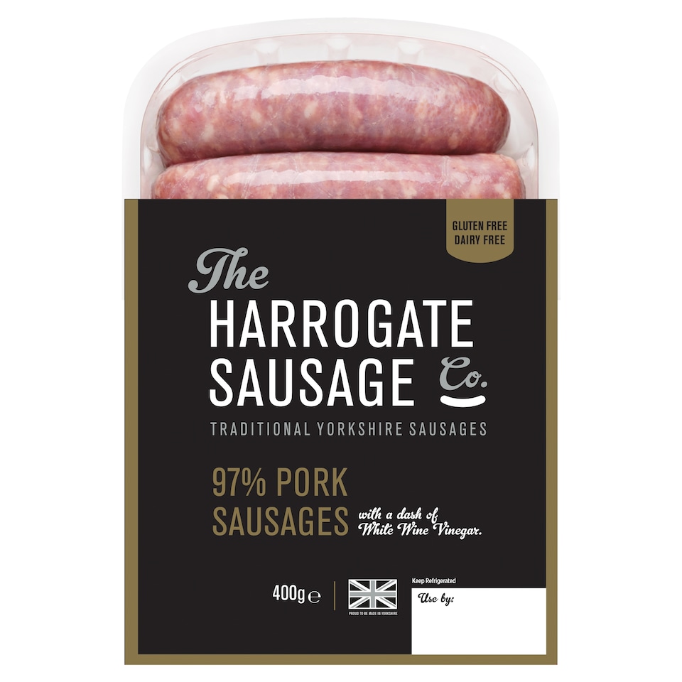 The Harrogate Sausage Co. Original 97% Pork Sausages 400G