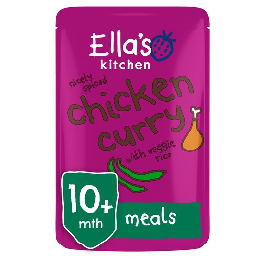 Ella's Kitchen Chicken Curry With Veggie Rice 190G Tesco Groceries
