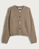 image 5 of F&F Knitted Button Up Cardigan with Wool in Mink