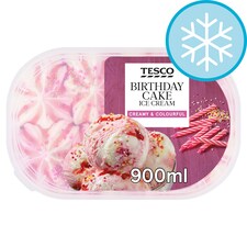 Tesco Birthday Cake Ice Cream 900ml