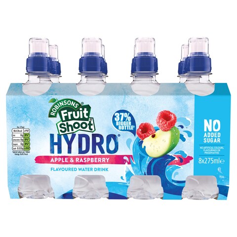 Robinsons Fruit Shoot Hydro Apple Raspberry 8X275ml - Tesco Groceries