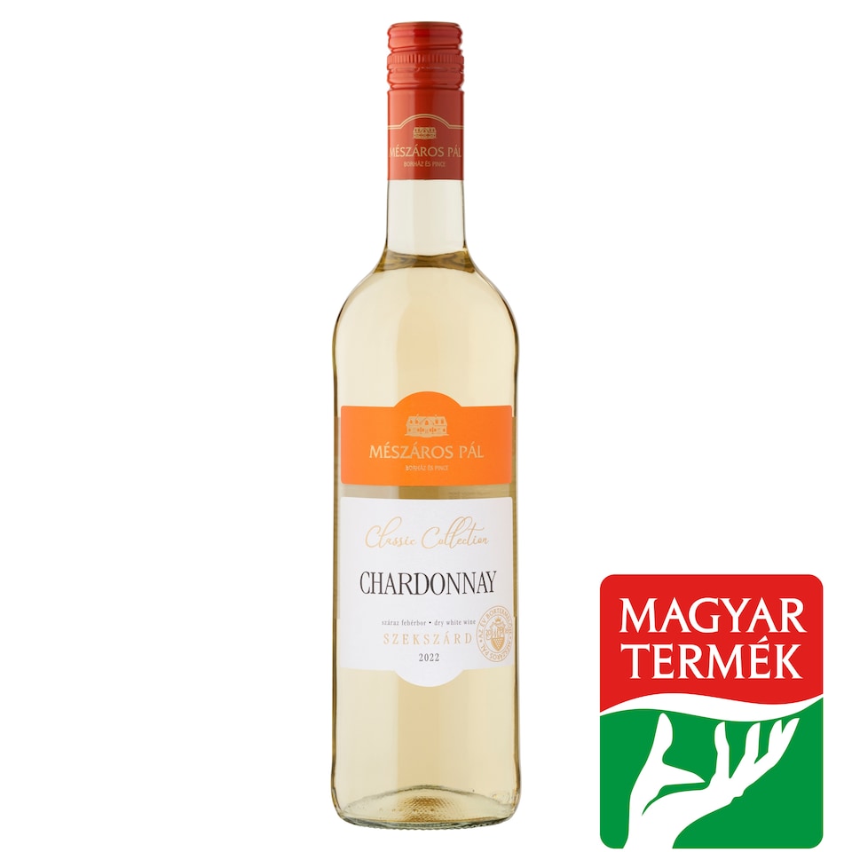Mészáros Pál Classic Collection Szekszárdi Chardonnay száraz fehérbor 14% 0,75 l