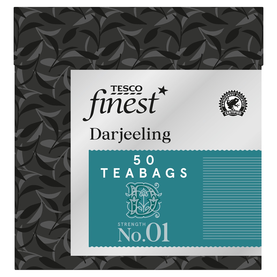 Tesco Finest Darjeeling 50 Tea Bags 125G