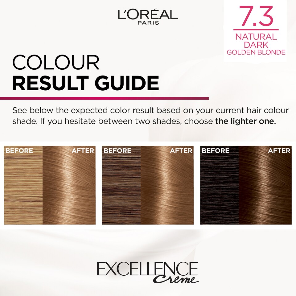 image 1 of L'Oreal Paris Excellence Creme 7.3 Natural Dark Golden Blonde Permanent Hair Dye
