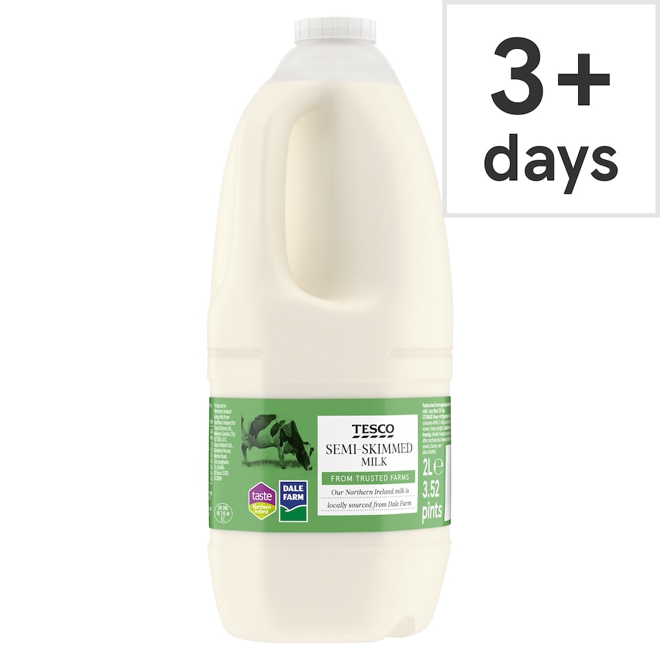 Tesco Semi-Skimmed Milk 2 Litres