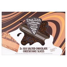 English Cheesecake Company 2 Salted Chocolate Cheesecake Slices 214g