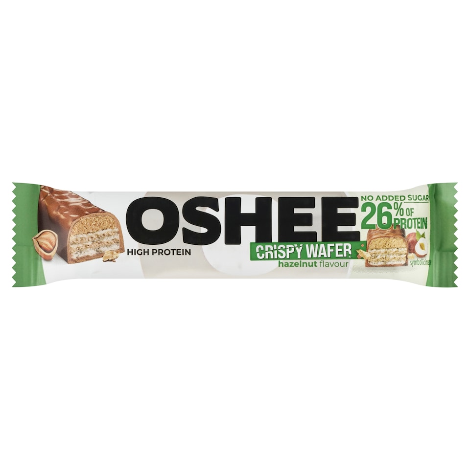 image 1 of Oshee High Protein Crispy Wafer with Hazelnut Flavour 37g
