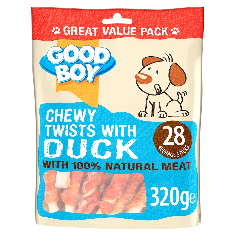 image 1 of Good Boy Chewy Twists With Duck 320G