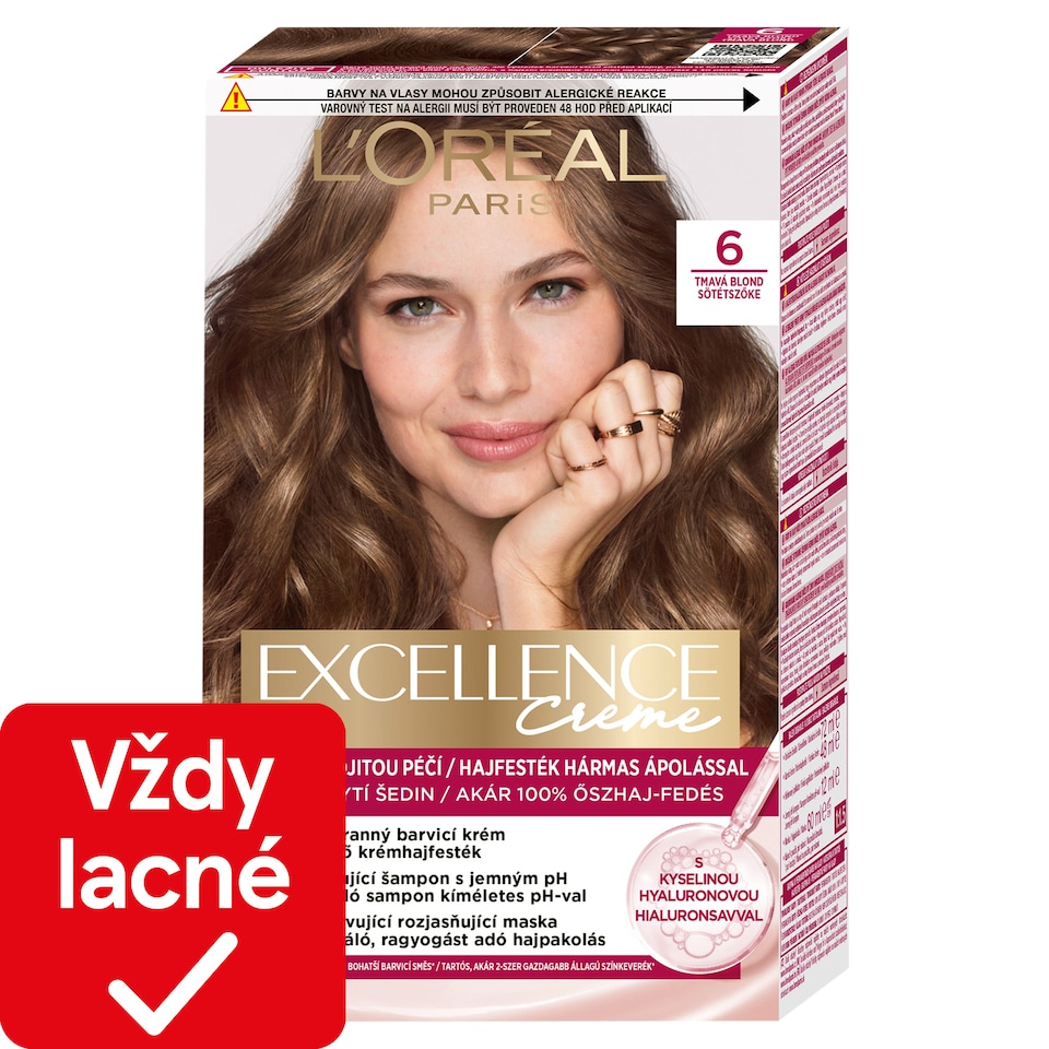 L'Oréal Paris Excellence Creme Farba na vlasy 6 tmavá blond
