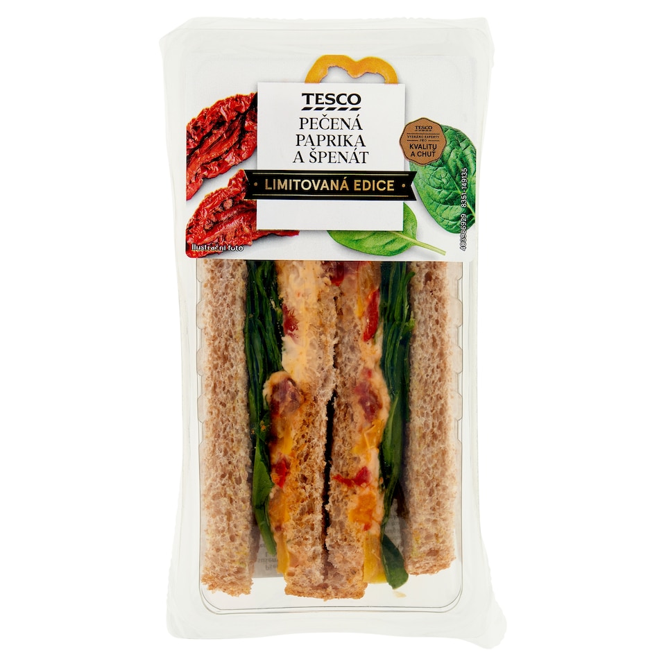 Tesco Pečená paprika a špenát 157 g