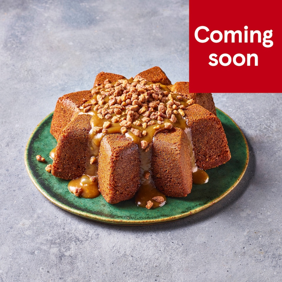 77. Tesco Finest Sticky Toffee Pecan Star 775g (Serves 8)
