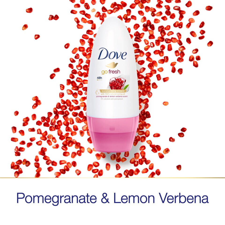 image 1 of Dove Go Fresh Pomegranate 48h Roll-On Antiperspirant Deodorant 50ml