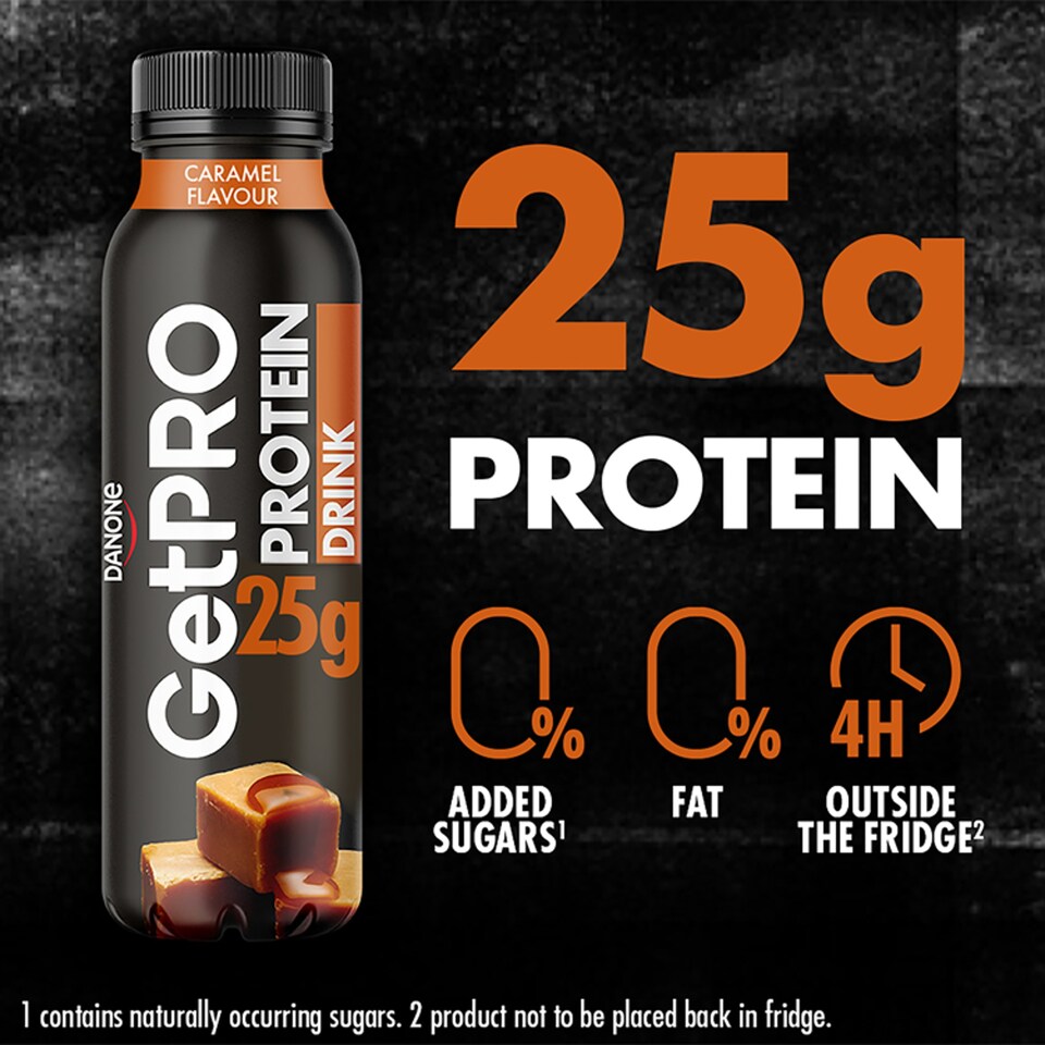 image 1 of GetPro 25g Caramel High Protein Yoghurt Drink 300g