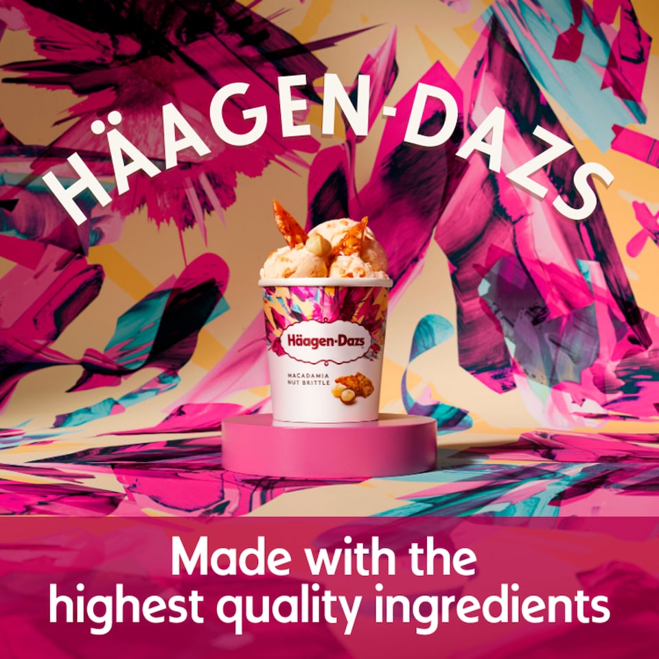 image 1 of Haagen-Dazs Macadamia Nut Brittle Ice Cream 460ml