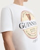 image 2 of Guinness Extra Stout Print Pure Cotton T-Shirt in Cream