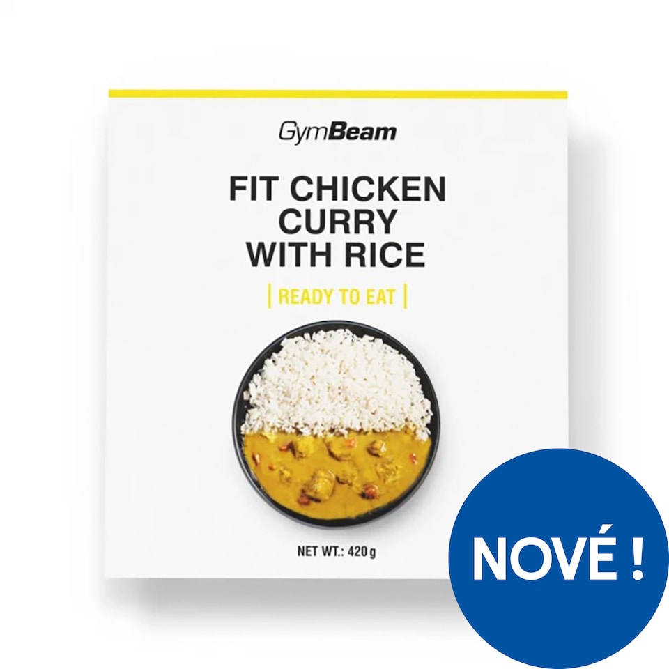 GymBeam Ready to Eat Fit Chicken Curry with Rice 420g