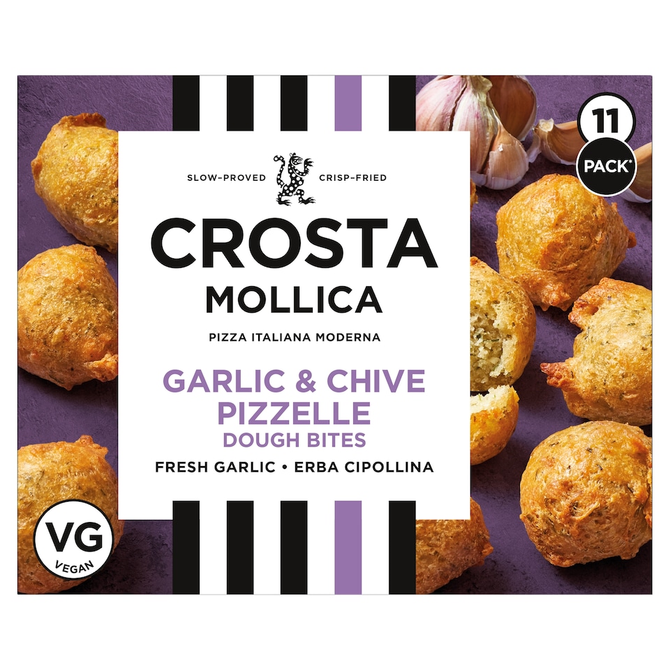 image 1 of Crosta Mollica Pizzelle Dough Bites – Garlic & Chive 180g