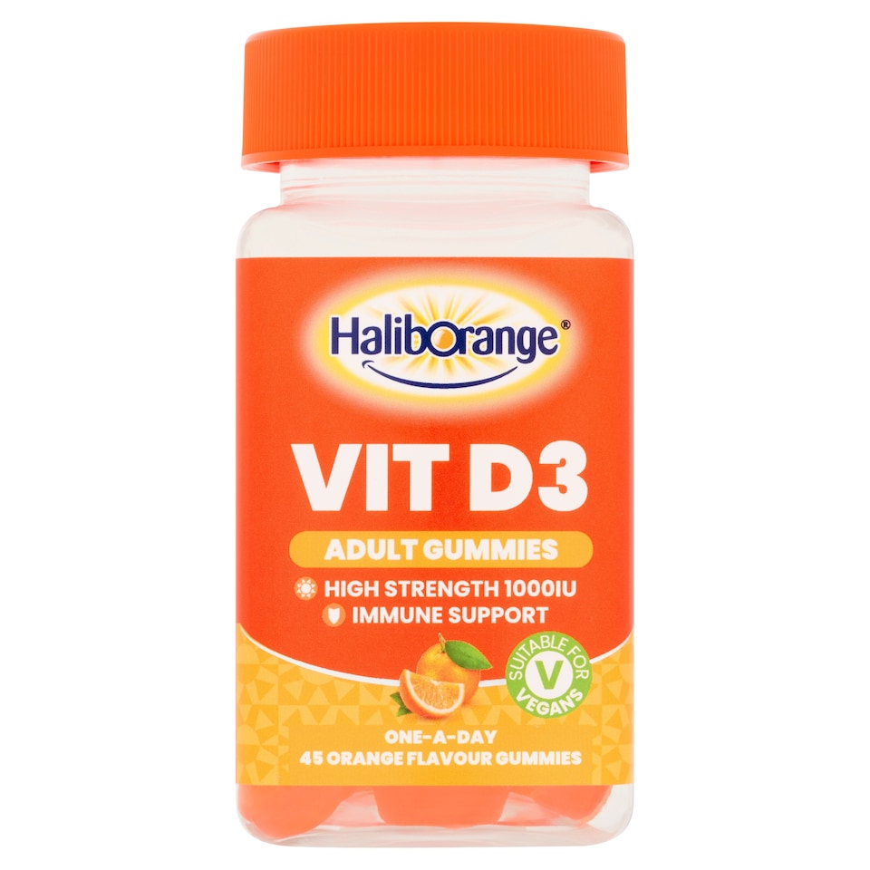 Haliborange Vitamin D3 Adult Orange Flavoured Gummies 45s