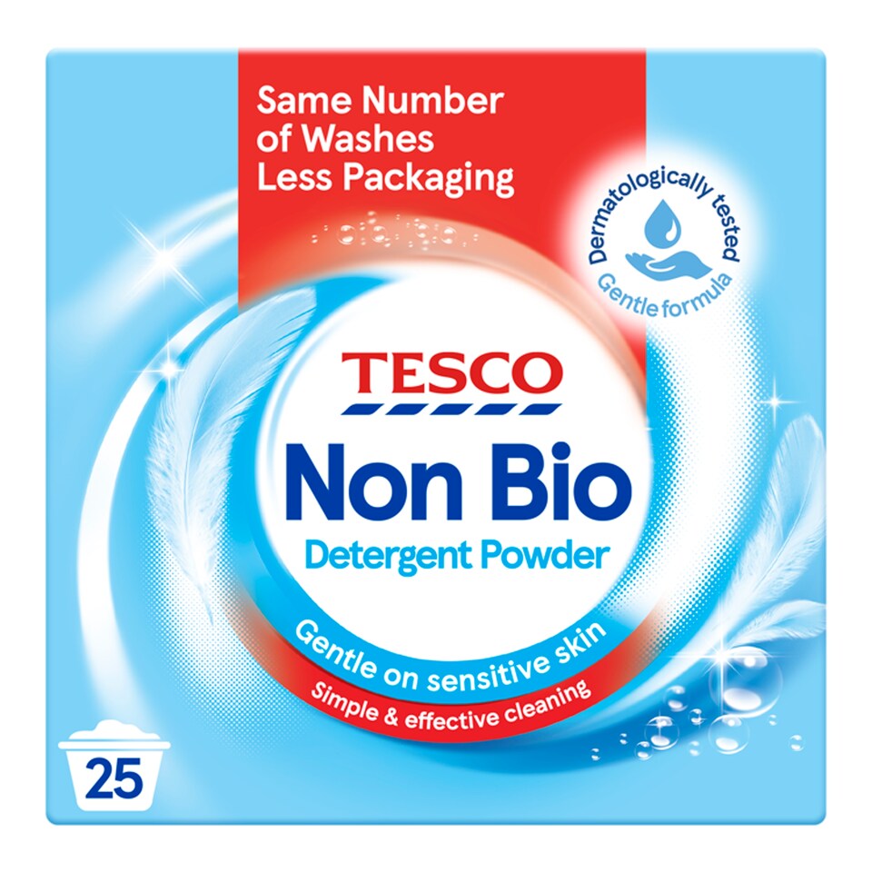 Tesco Non Bio. Washing Powder 25 Washes 1.625Kg
